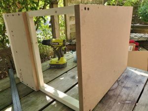 assemblage du panneau arrière